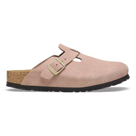 Birkenstock donna boston pelle scamosciata light rose 